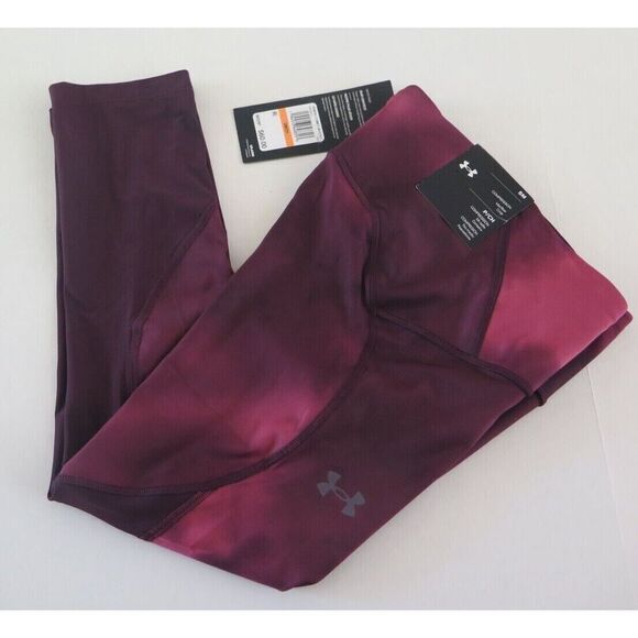 Under Armour 1353511 501 Women's Sz S Purple Fly Fast Printed Crop Leggings - Picture 4 of 5